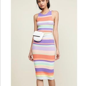 Alice + Olivia Jenner Striped Dress Size M NWT